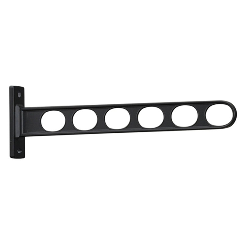 川口技研 ホスクリーン 窓枠用 屋外物干し金物 ブラック EK-55-BL 1本（ご注文単位1本）【直送品】