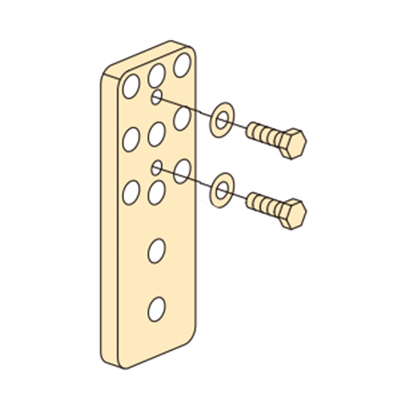 川口技研 ホスクリーン 物干取付パーツ部品 取付パーツ 面付パーツ HP-8L-LB 1個（ご注文単位1個）【直送品】
