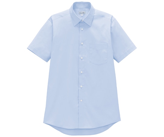 ボンマックス メンズレギュラーカラー半袖シャツ サックス 3L FB5057M 1枚（ご注文単位1枚）【直送品】