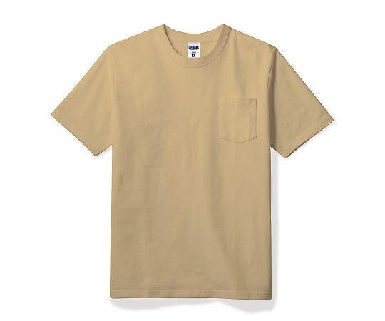 LIFEMAX 10.2オンスポケット付きスーパーヘビーウェイトTシャツ サンドカーキ XL MS1157-65 XL 1枚（ご注文単位1枚）【直送品】