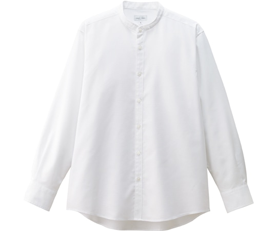 ボンマックス バンドカラー長袖シャツ FB4567U ホワイト L  1枚（ご注文単位1枚）【直送品】