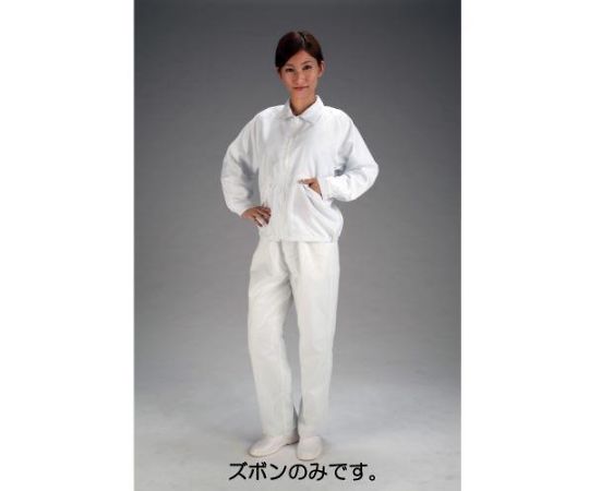 エスコ [M] クリーンルーム用ズボン(白) EA996DV-51 1本 (ご注文単位1本)【直送品】