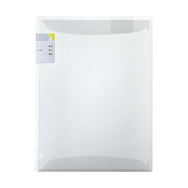 キングジム カキコホルダー2ポケット 透明 8647Tニユ 1枚(ご注文単位1枚)【直送品】