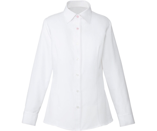 カーシーカシマ ENJOY シャツブラウス CLEAR BLOUSE ピンク×ホワイト 9号 EWB484 1枚（ご注文単位1枚）【直送品】