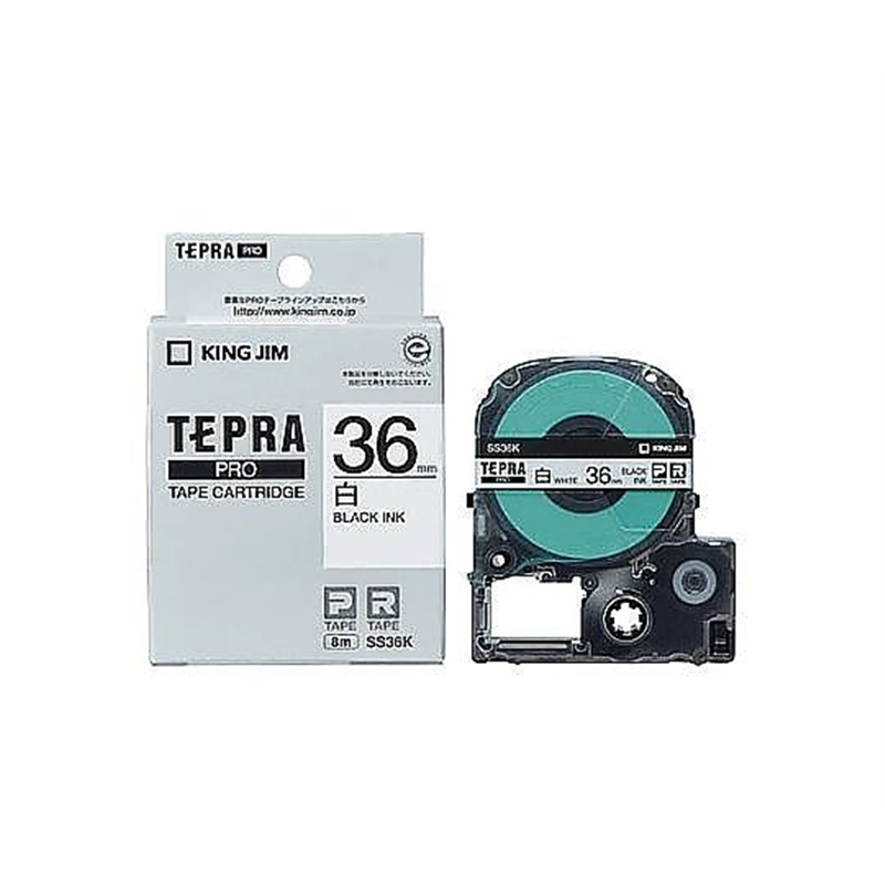 キングジム 36mm テープカセット(白) EA761DK-364 1個(ご注文単位1個)【直送品】