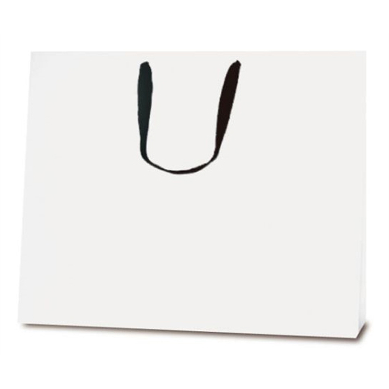 ベルベ 紙袋 手提袋 T-ショルダー17 白 無地(PP貼) 50枚 1993 1ケース（ご注文単位1ケース）【直送品】
