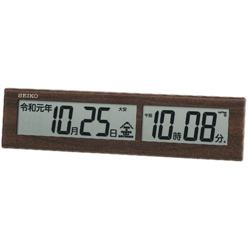 セイコー 掛置き兼用電波デジタル時計 77×305×27mm SQ441B 1個(ご注文単位1個)【直送品】
