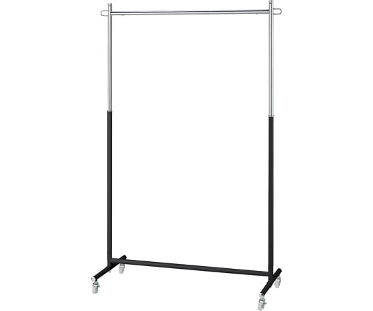 ストア・エキスプレス プッシュ式ハンガーラック 黒 61-797-85-2 1台（ご注文単位1台）【直送品】