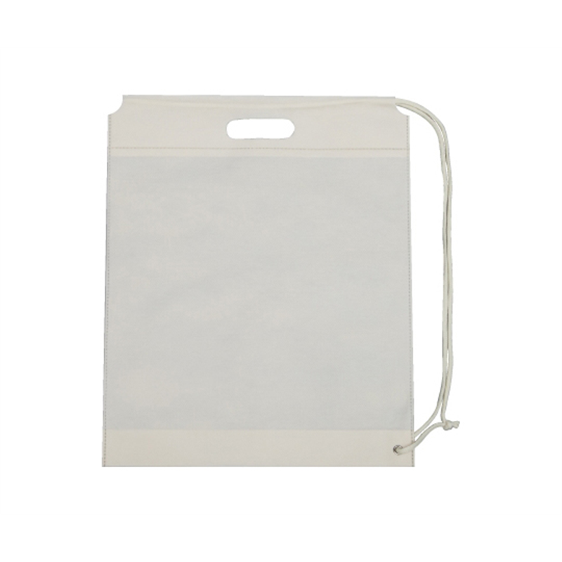 三和 不織布ショルダーバッグ 50枚入 アイボリー SW4049-2 1箱（ご注文単位1箱）【直送品】