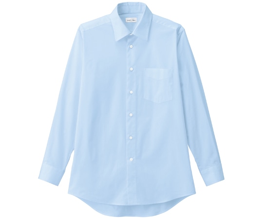 ボンマックス メンズレギュラーカラー長袖シャツ サックス M FB5040M 1枚（ご注文単位1枚）【直送品】