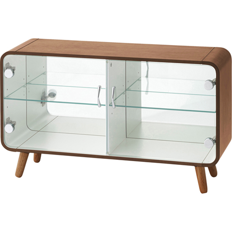 東谷 コレクションシェルフ ロータイプ ブラウン PT-613BR 1個（ご注文単位1個）【直送品】