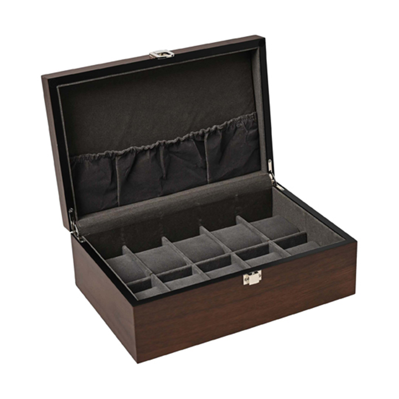 Es'prima 10本用木製ボックス クルミ ES5310WD 1個（ご注文単位1個）【直送品】