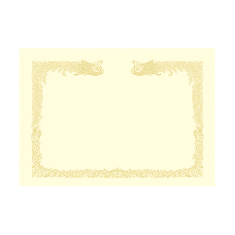 ササガワ OA賞状用紙 雲なし クリーム B4判 縦書用 100枚入 10-1477 1箱(ご注文単位1箱)【直送品】