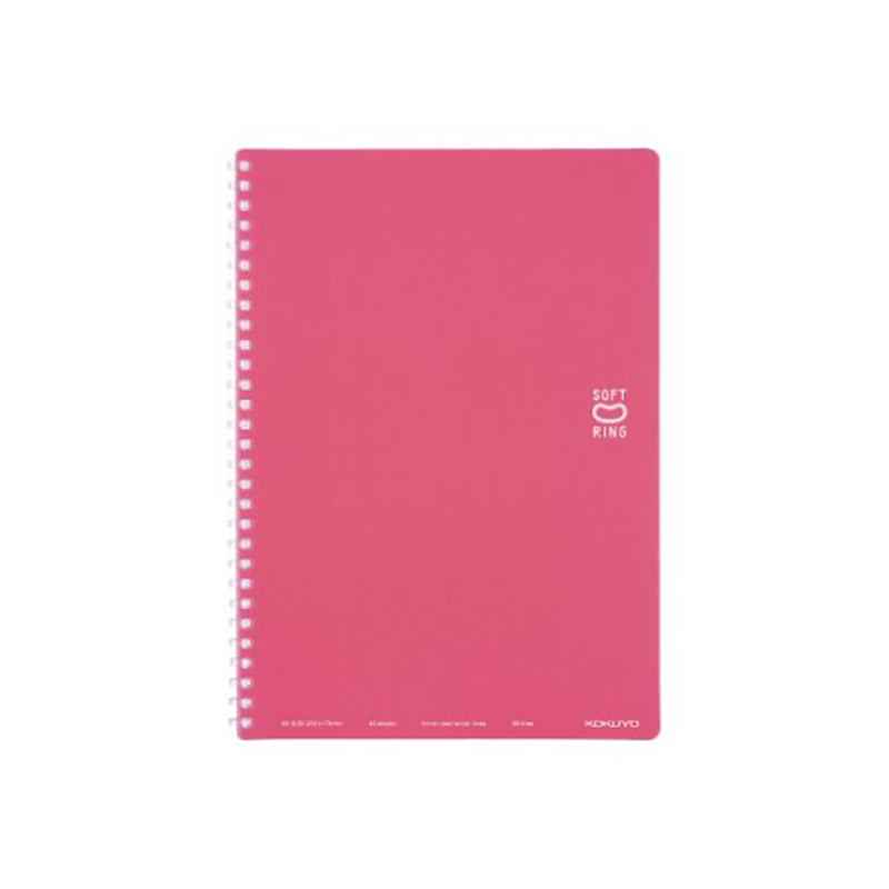 コクヨ ソフトリングノート(ドット入り罫線)セミB5 薄桃 ス-SV301BT-LP 1冊（ご注文単位1冊）【直送品】