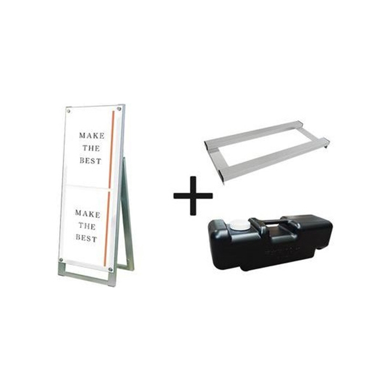 常磐精工 ポスター用スタンド看板マグネジ A3縦縦片面ホワイト ウエイトアーム・水タンクセット PSSKMN-A3TTKW-3SET 1個（ご注文単位1個）【直送品】