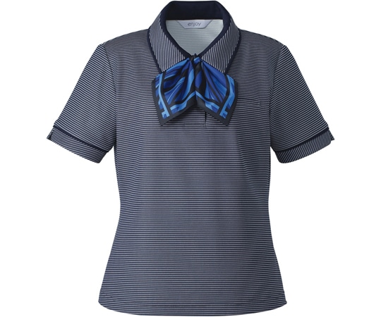 カーシーカシマ ENJOY ポロシャツ MARINE BORDER ネイビー M ESP557 1枚（ご注文単位1枚）【直送品】