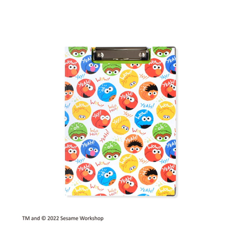 セントレディス セサミストリート クリップボード マーブル ホワイト/グリーン ST-ZSS0002 1個(ご注文単位1個)【直送品】