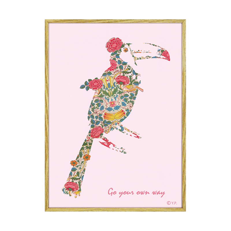 ユーパワー アニマルシルエット アート｢オオハシM｣ YP-03545 1個（ご注文単位1個）【直送品】