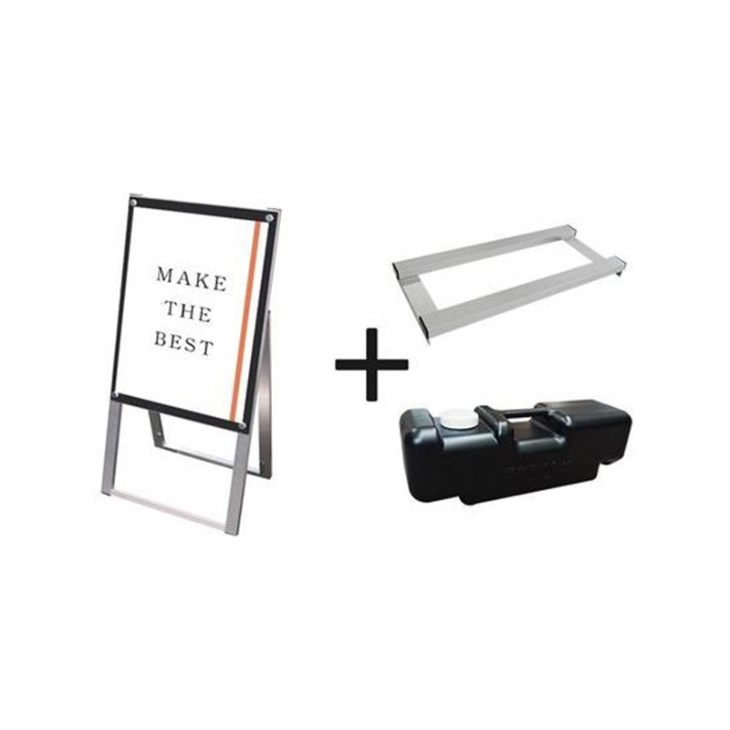 常磐精工 ポスター用スタンド看板マグネジ A2片面ブラック ウエイトアーム・水タンクセット PSSKMN-A2KB-3SET 1個（ご注文単位1個）【直送品】