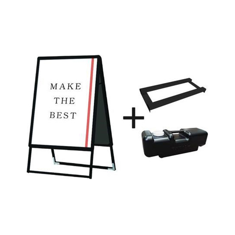 常磐精工 ポスターグリップスタンド看板 屋外用 B2両面ブラック (防水パック付) ウエイトアーム・水タンクセット BOPGSK-B2RB-3SET 1個（ご注文単位1個）【直送品】