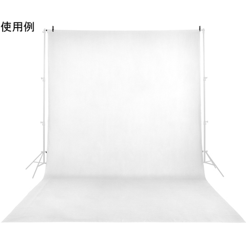 サンテック 背景布 L ホワイト S813 1個（ご注文単位1個）【直送品】