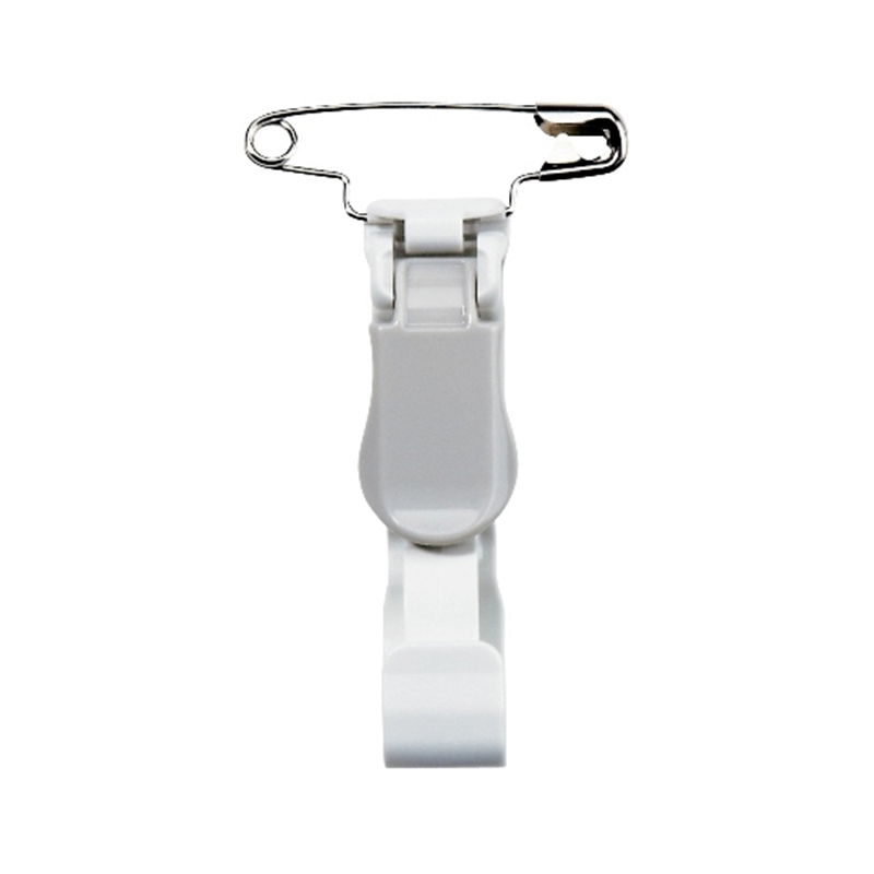 オープン工業 名札用クリップ プラスチック製 安全ピン付 10個 灰 NX-13-GY 1袋(ご注文単位1袋)【直送品】