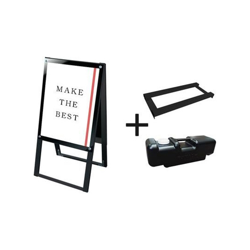 常磐精工 ブラックポスター用スタンド看板 A2両面ブラック ウエイトアーム・水タンクセット BPSSK-A2RB-3SET 1個（ご注文単位1個）【直送品】