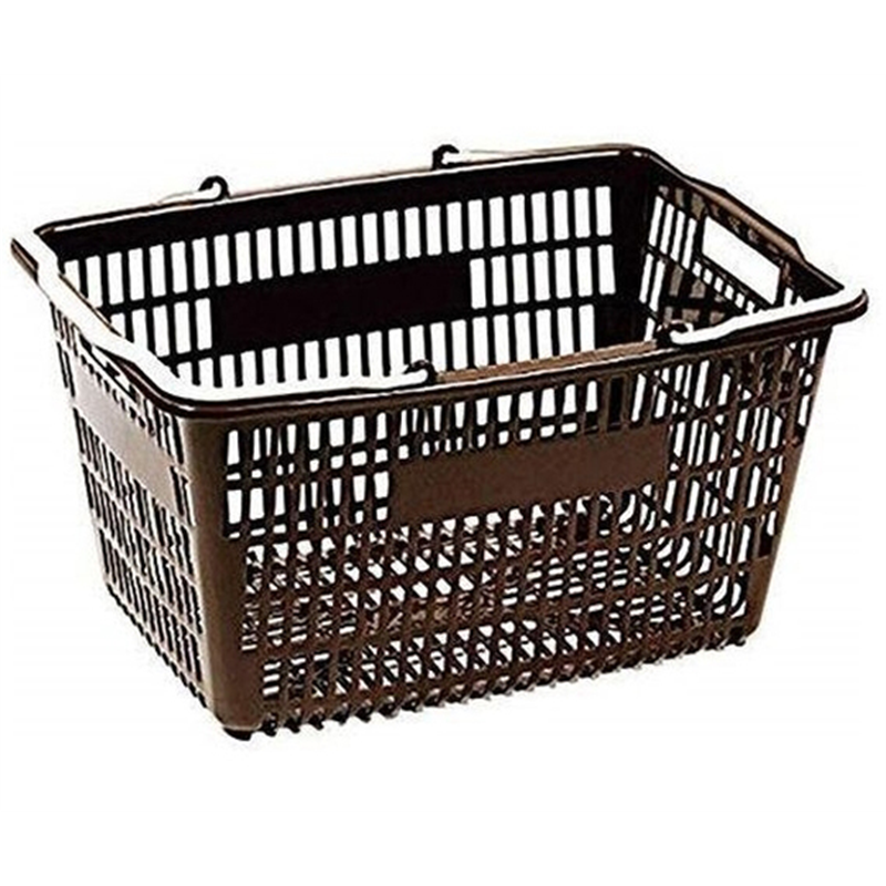 グリーンパル お買い物カゴ ブラウン 1セット(16個入)  1セット（ご注文単位1セット）【直送品】