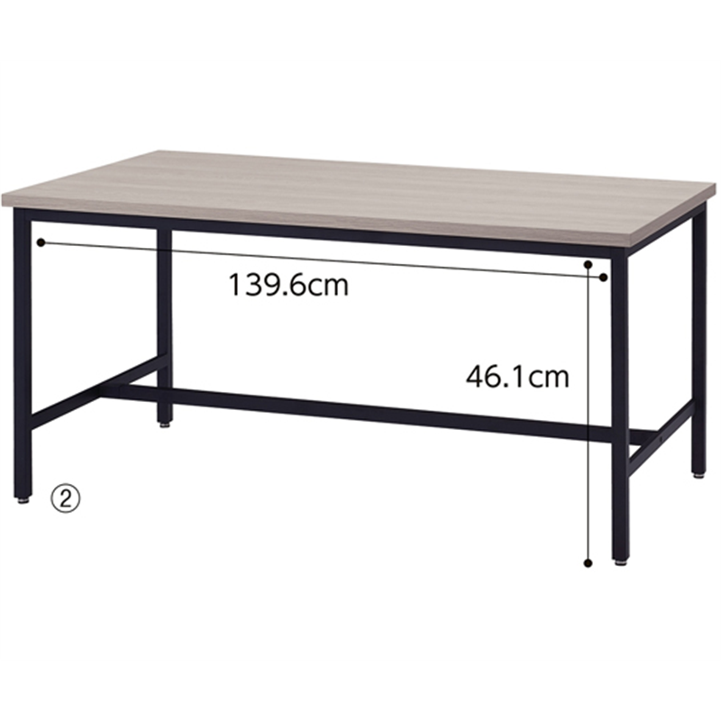 アズワン ダイニングテーブル W150cm 61-777-24-2 1台(ご注文単位1台)【直送品】