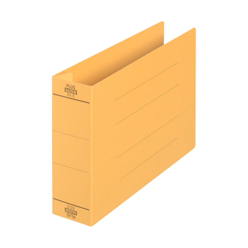 プラス フラットファイル 厚とじ500 A5-E イエロー No.042SW YL 1冊(ご注文単位1冊)【直送品】