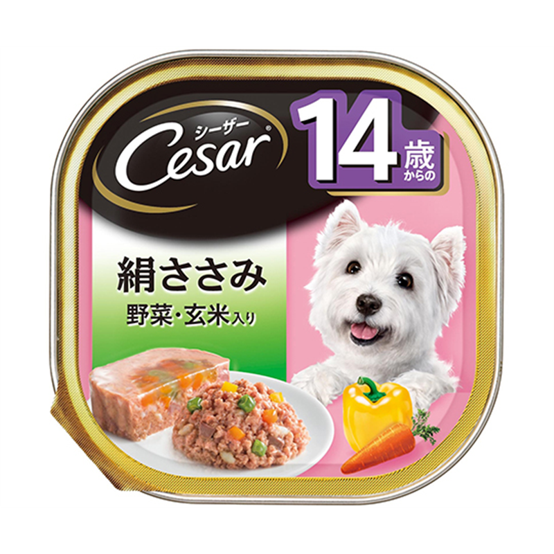 マースジャパンリミテッド シーザー 14歳からの 絹ささみ 野菜・玄米入り 100g CE68N 1個（ご注文単位1個）【直送品】