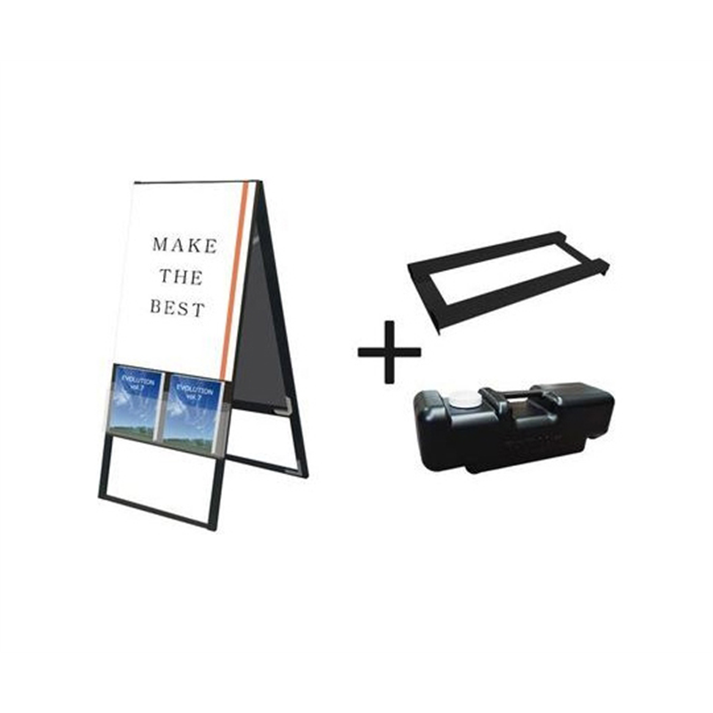 常磐精工 ブラックカタログケーススタンド看板 Uタイプ A1両面 ウエイトアーム・水タンクセット BKCSKU-A1R-3SET 1個（ご注文単位1個）【直送品】