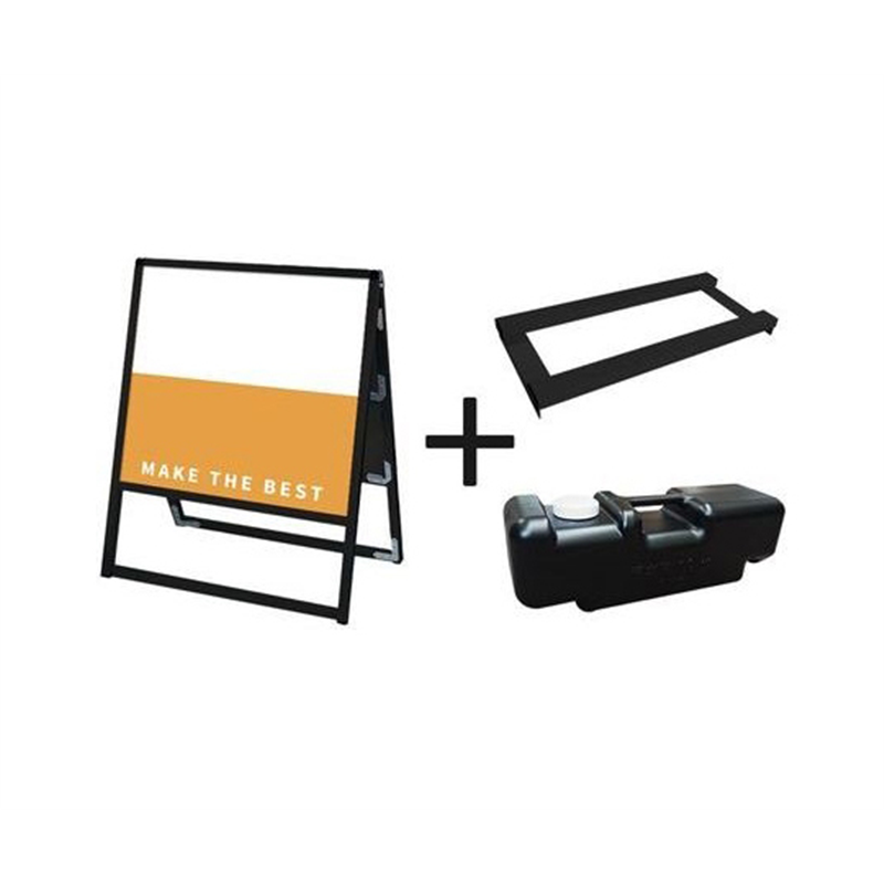 常磐精工 ブラックバリウススタンド看板 アルミ複合板 600×600両面 ウエイトアーム・水タンクセット BVASKAP-600X600R-3SET 1個（ご注文単位1個）【直送品】