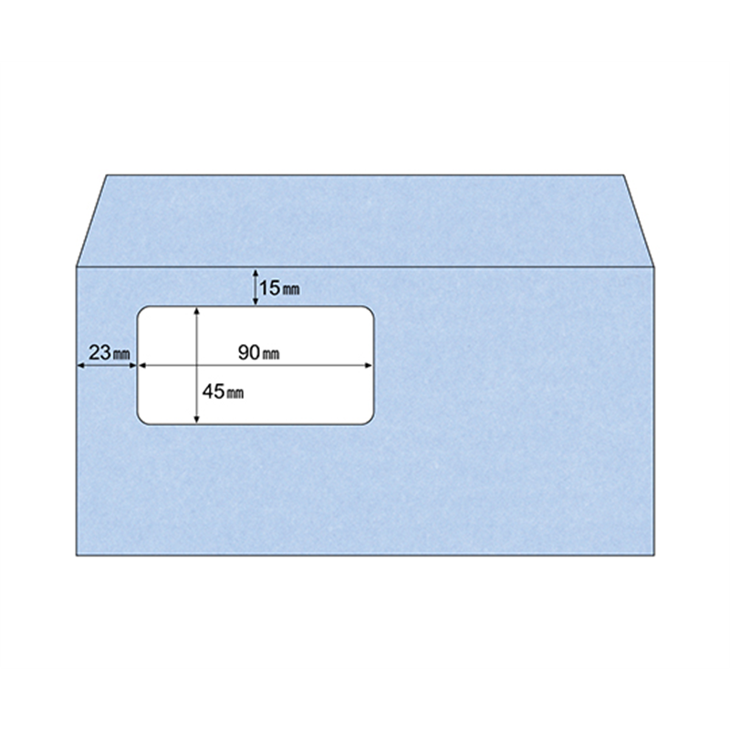 ヒサゴ 窓つき封筒 アクア 1セット(1000枚入) MF13T 1セット(ご注文単位1セット)【直送品】