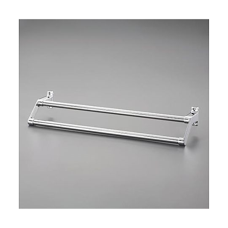 アズワン 453mm タオル掛け(ステンレス製/2段式) EA638LE-211 1個（ご注文単位1個）【直送品】