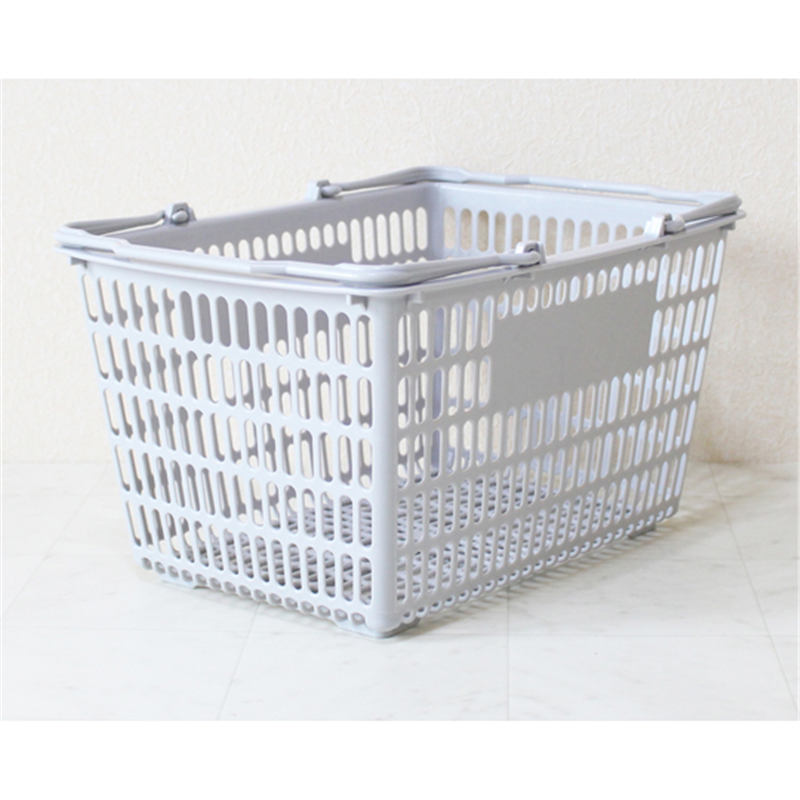 大和産業 買い物かご ライトグレー 5個入 SL-7 1セット（ご注文単位1セット）【直送品】