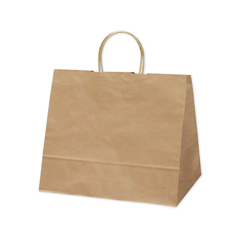 ササガワ 手提げ袋 未晒 320×200×275mm 50枚入 50-5001 1包（ご注文単位1包）【直送品】