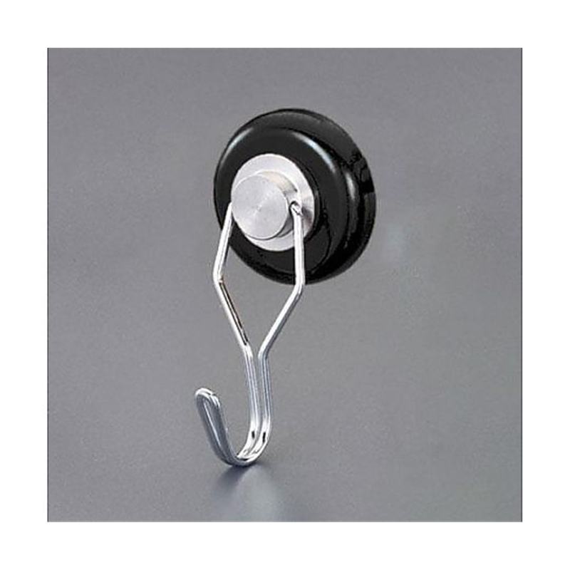 アズワン φ40mm/50kg マグネットフック(スイベル式/黒) EA781ET-91A 1個（ご注文単位1個）【直送品】