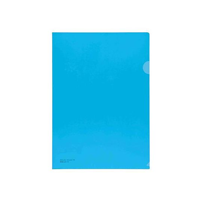 ライオン事務器 A4 PPカラーホルダー(ライトブルー/5枚) EA762CB-86 1式(ご注文単位1式)【直送品】