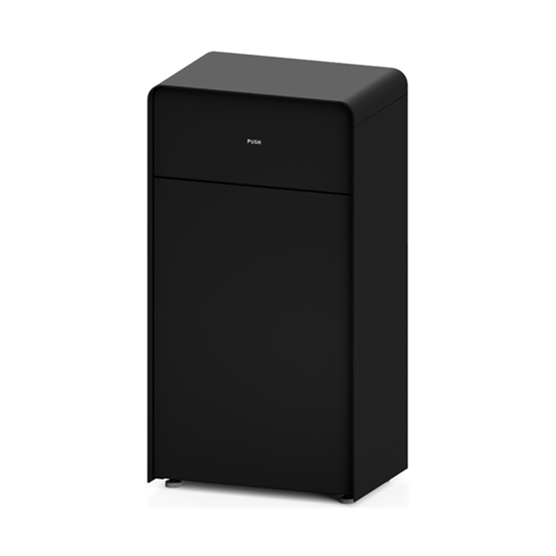 ミヅシマ工業 MSERIES中型屑入 ブラック 362-1120 1個(ご注文単位1個)【直送品】