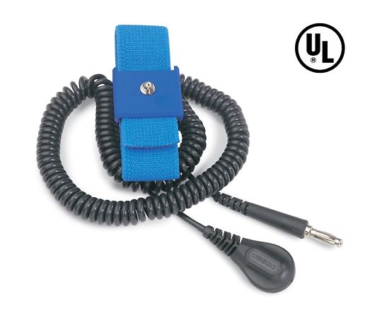 DESCO リストストラップ 伸縮性 長さ調整機能付き コード長さ 3.65m 4mm 09069 1セット (ご注文単位1セット)【直送品】