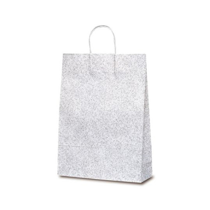 ベルベ 紙袋 自動紐手提袋 T-8 フロスティ(グレー) 200枚 1845 1ケース（ご注文単位1ケース）【直送品】