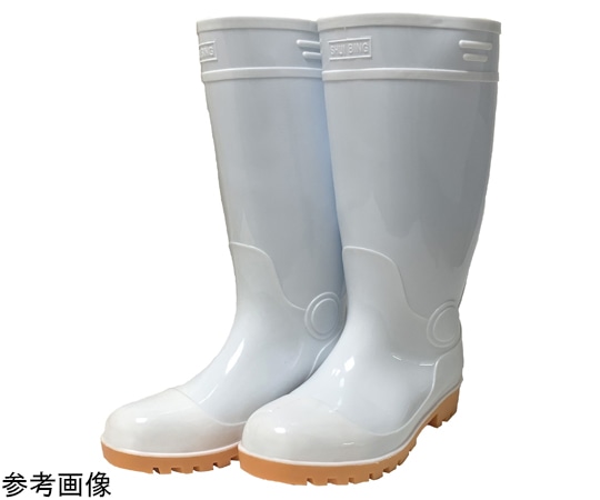 リ・クロス 耐油ロングブーツ(PVC製)抗菌・防臭加工 WH-25.5cm CB-103WH-25.5cm 1足（ご注文単位1足）【直送品】