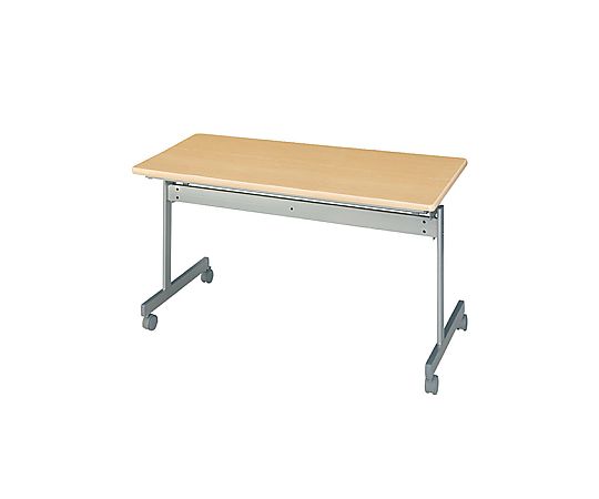 ストア・エキスプレス 跳ね上げ式会議テーブル W120cm D60cm ナチュラル 61-433-34-3 1台(ご注文単位1台)【直送品】