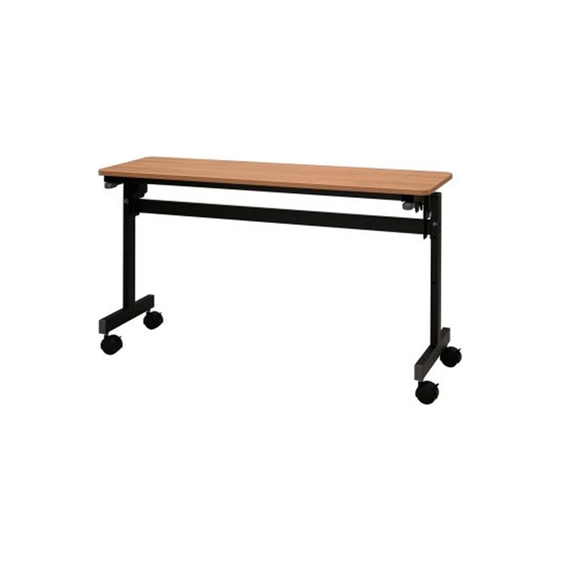 アール・エフ・ヤマカワ シンプルフォールディングテーブルⅢ W1200×D400 ウォルナット RFFT3-1240DM 1台(ご注文単位1台)【直送品】