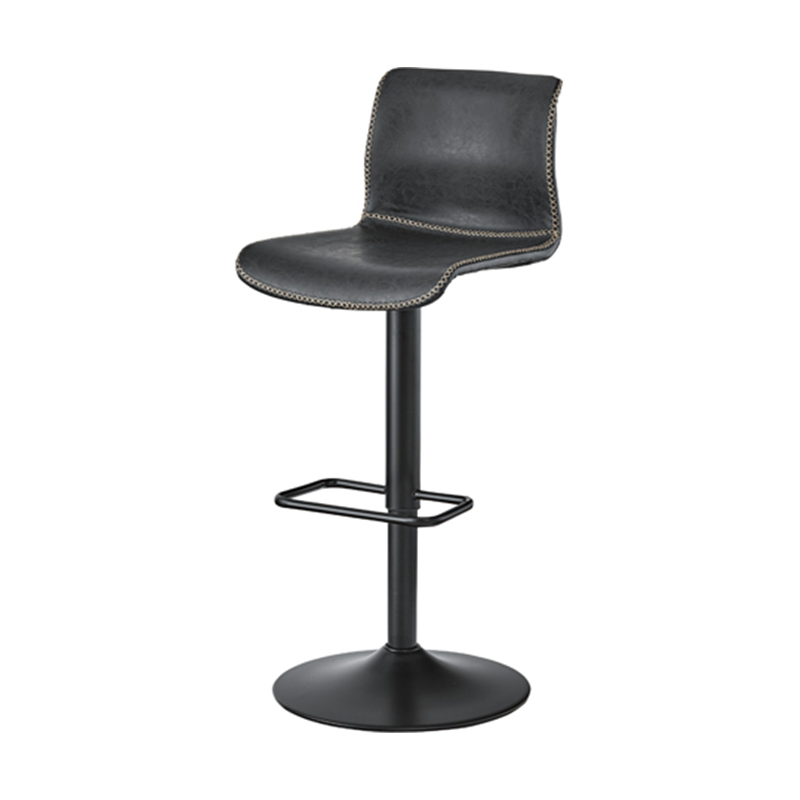 東谷 カウンターチェア ブラック PC-254BK 1個（ご注文単位1個）【直送品】