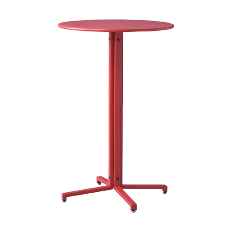 東谷 ハイテーブル サークル レッド PT-332RD 1個（ご注文単位1個）【直送品】