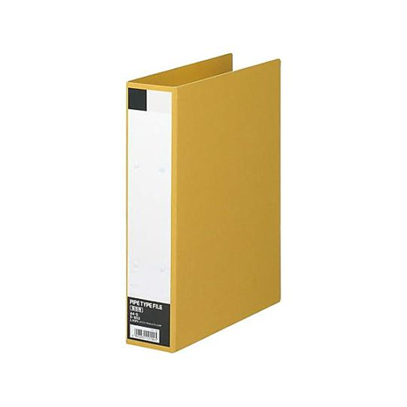 エスコ A4 パイプ式保存ファイル EA762CL-1B 1冊(ご注文単位1冊)【直送品】