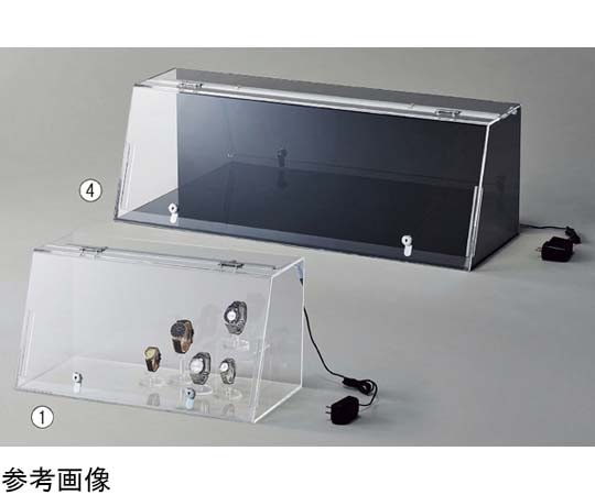 アズワン 鍵付きショーケース 白色LED照明付き W57cm 61-756-86-1 1個（ご注文単位1個）【直送品】