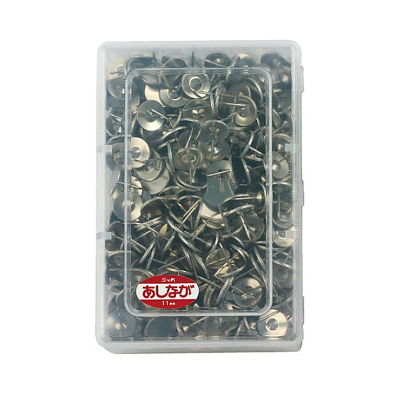 ミツヤ 二重画鋲足長ニッケル 500本×5箱入 NLN-500 1ケース（ご注文単位1ケース）【直送品】